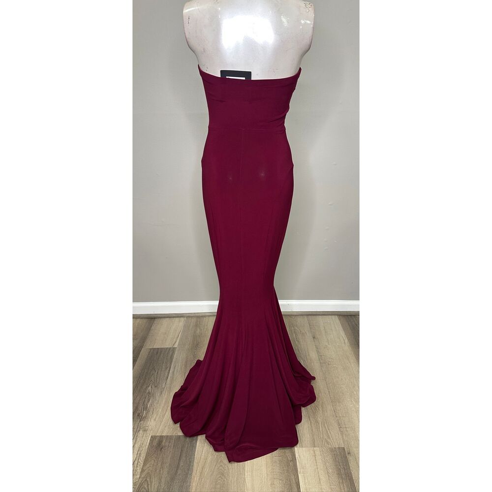 Norma Kamali x REVOLVE Strapless Fishtail Gown In Plum Size XS $375 - Picture 7 of 9